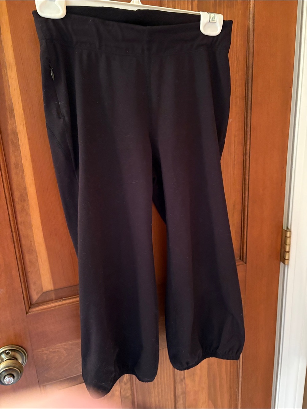 FreePeople zipper pocket and elastic on the bottom legs